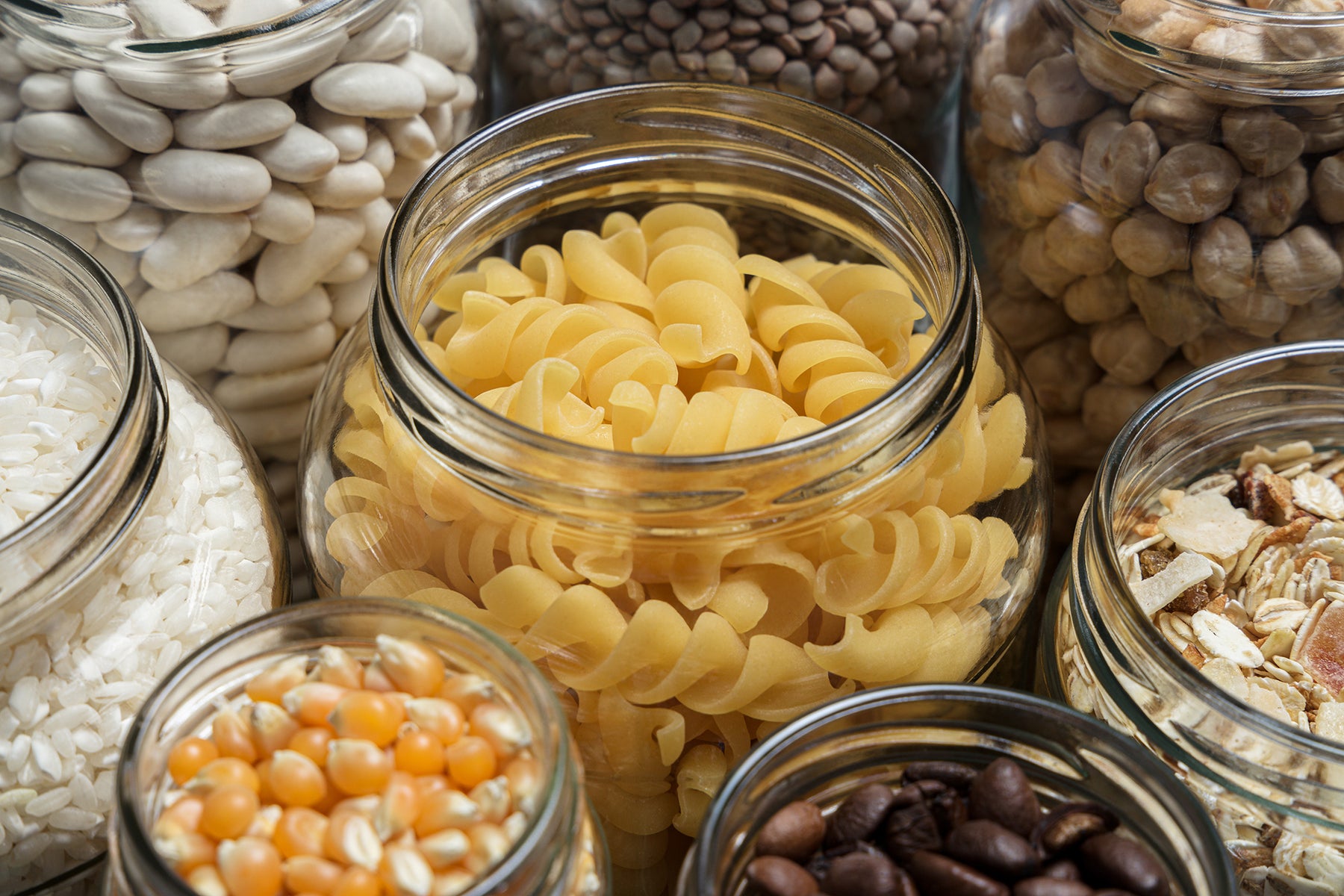 Blick in einen Vorratsschrank