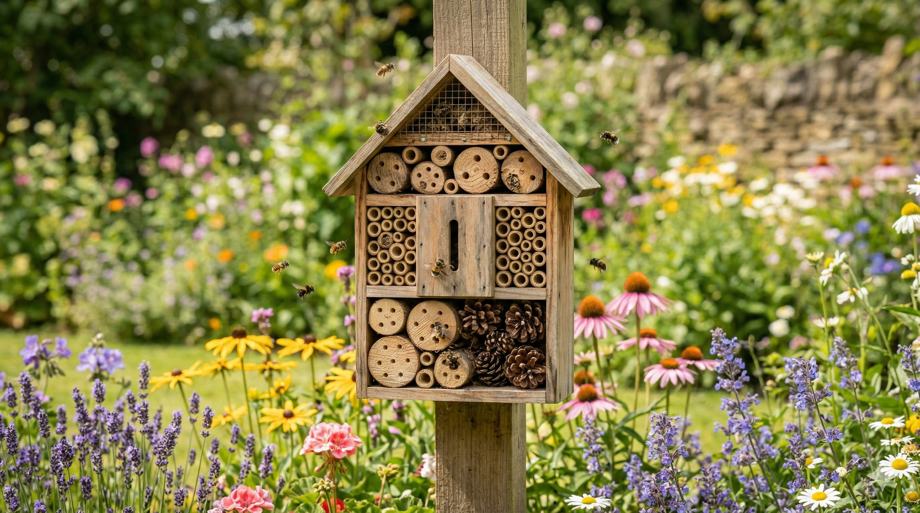 Aiuto per la nidificazione delle api: come sostenere le api in giardino.
