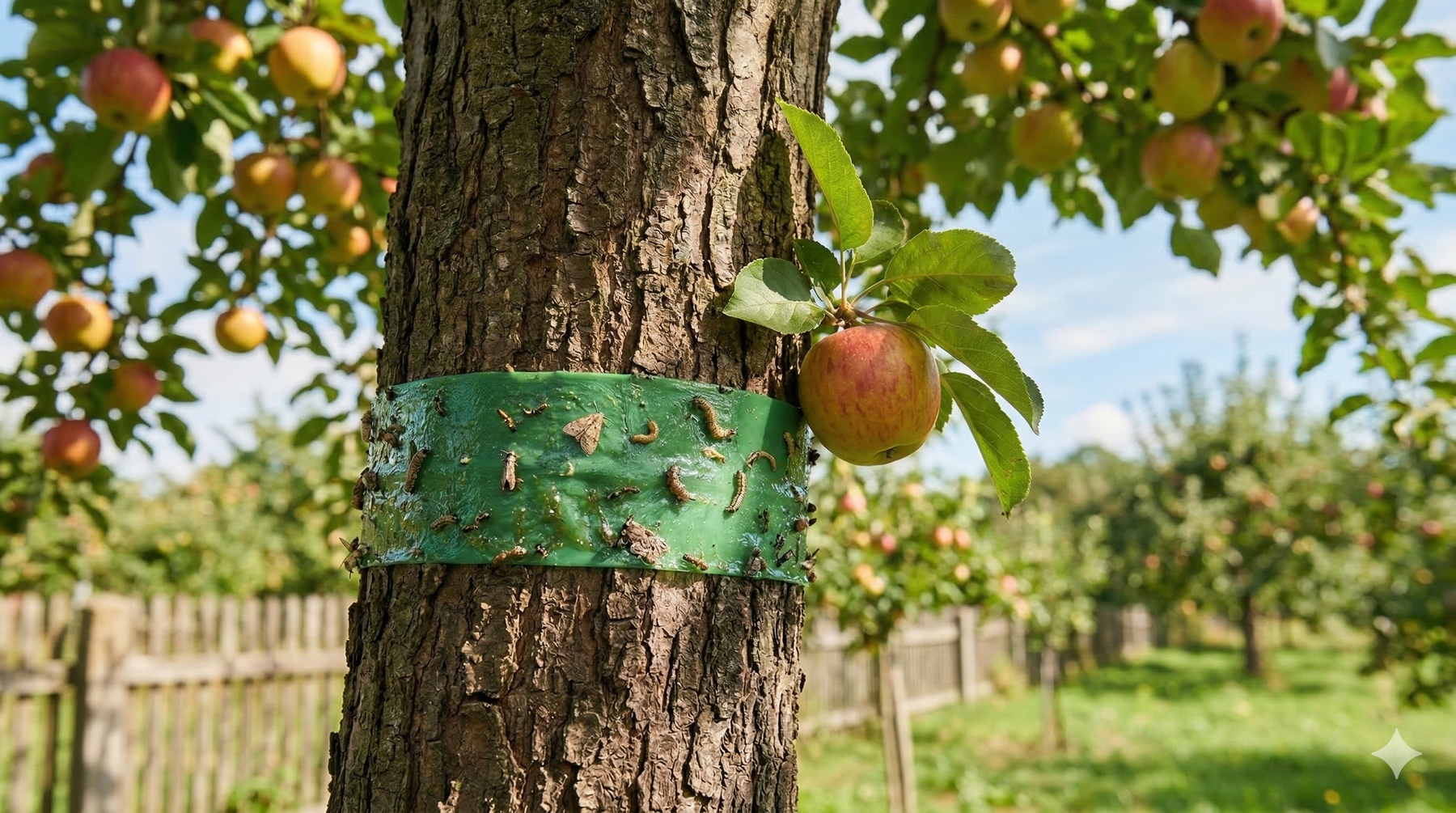Fasce adesive sui meli: sono efficaci contro la carpocapsa? - La risposta
