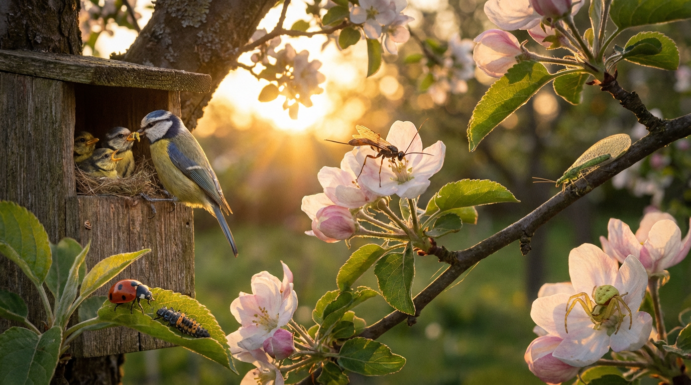 Nemici della raccoglitrice di fiori di melo: avversari naturali nella frutticoltura