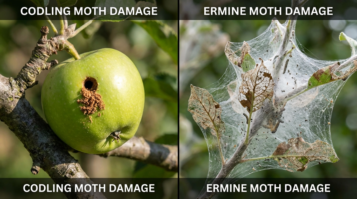 Carpocapsa o tignola dell'ermellino? Differenze: come identificare con certezza un'infestazione 