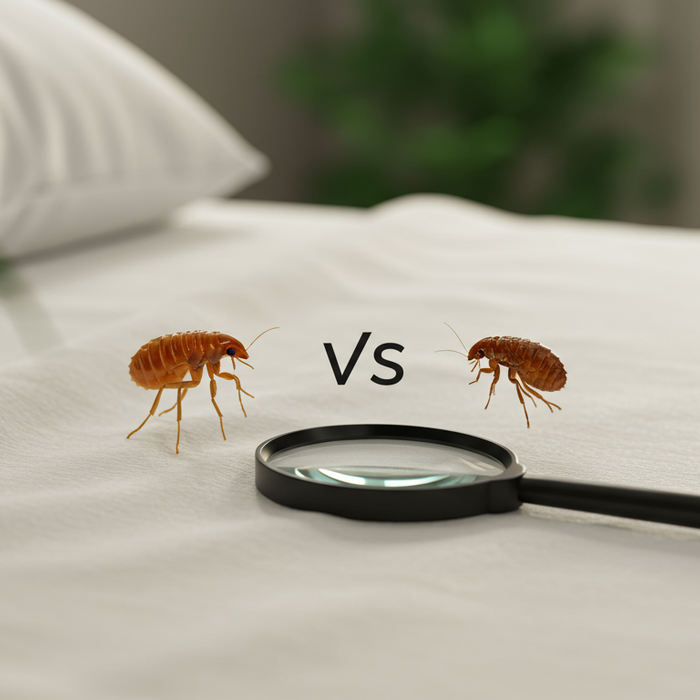 Cimici e pulci: differenze e somiglianze