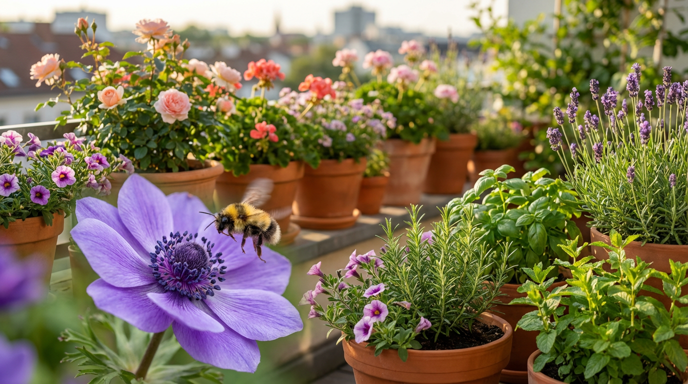 Api sul balcone: come attirare le api selvatiche sul tuo balcone