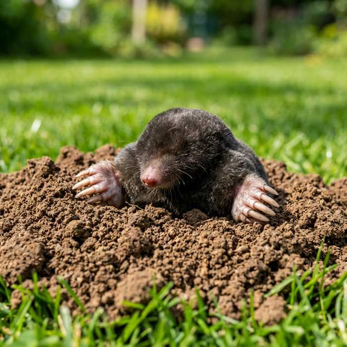 Anatomie und Lebensraum des Maulwurfs