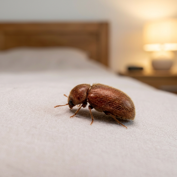Scarabeo del pane in camera da letto