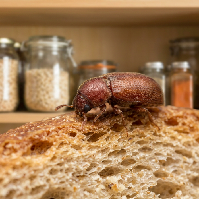 scarafaggi del pane nell'appartamento