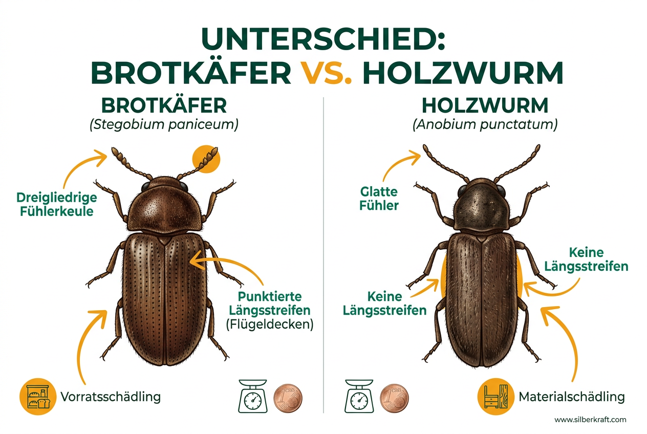 Differenza tra scarabeo del pane e tarlo: identifica e combatti in modo sicuro i parassiti