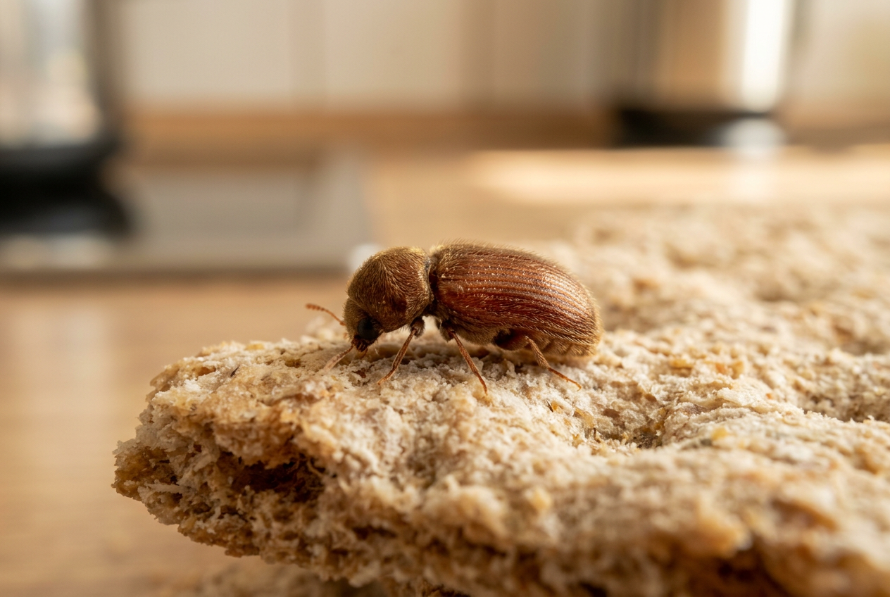 Profilo dello scarabeo del pane: come riconoscere e combattere questo parassita