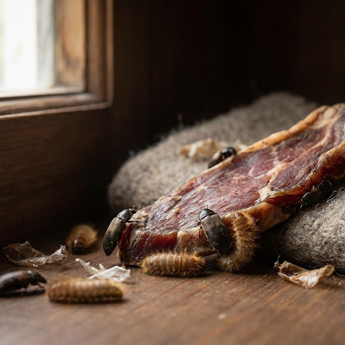 Speckkäfer Nest erkennen: Fundorte, Anzeichen und die richtige Bekämpfung