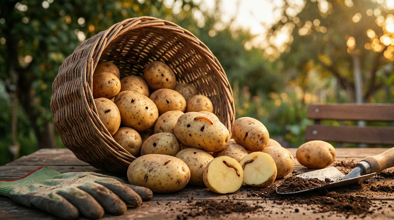 Patate Wireworms commestibili? Tutto su buchi di alimentazione e consumo