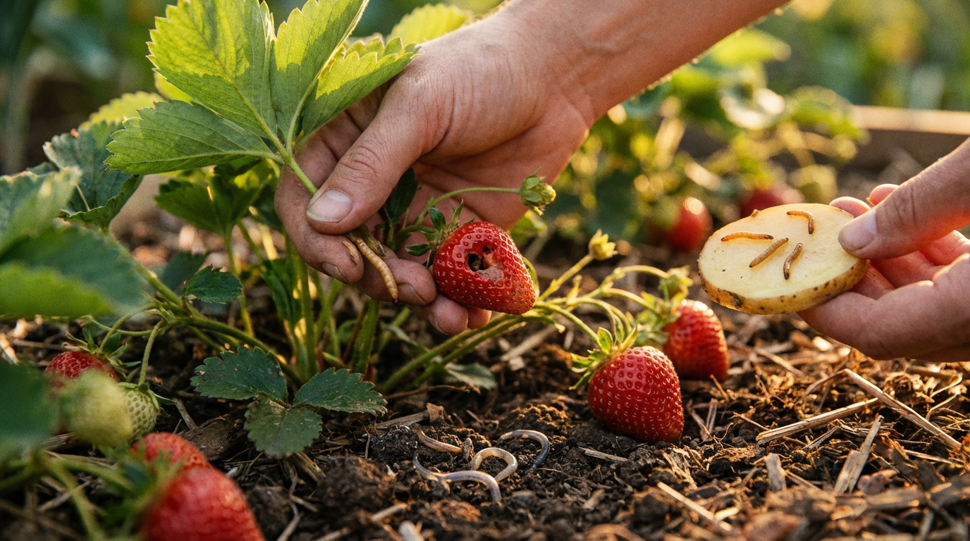 Fragole e Vermi: Riconosci il danno e combattilo biologicamente