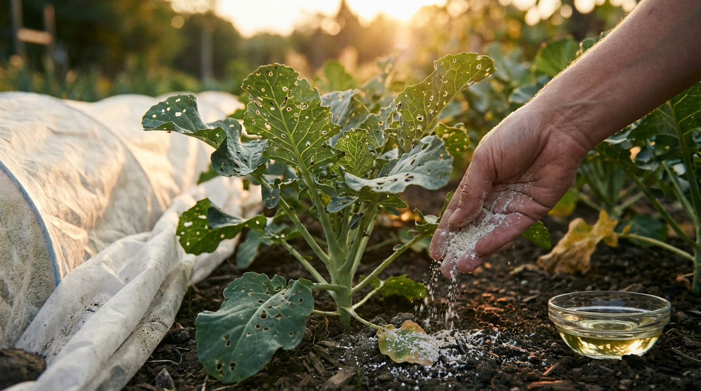 Pulci dei broccoli: riconoscere i danni e combatterli biologicamente
