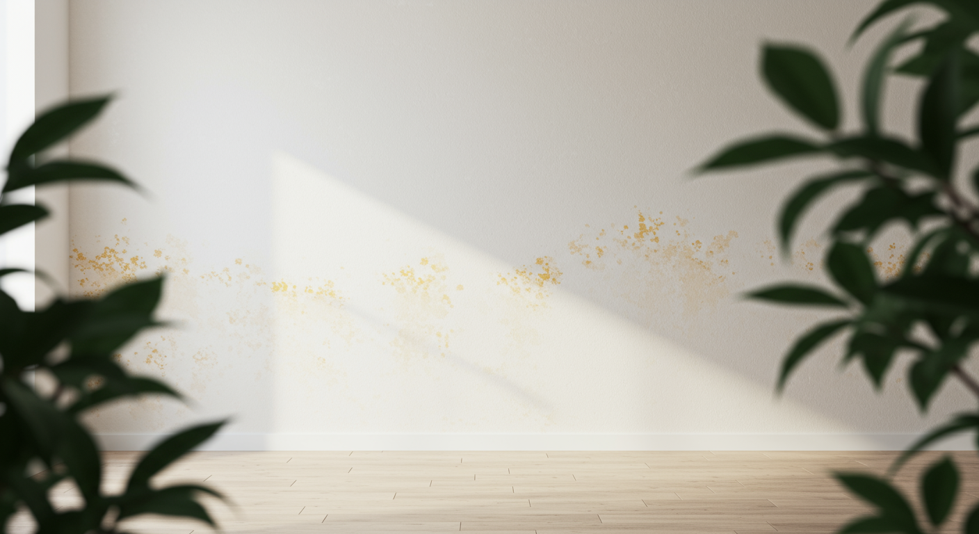 Gelber Schimmel an der Wand: Ursachen und Beseitigung