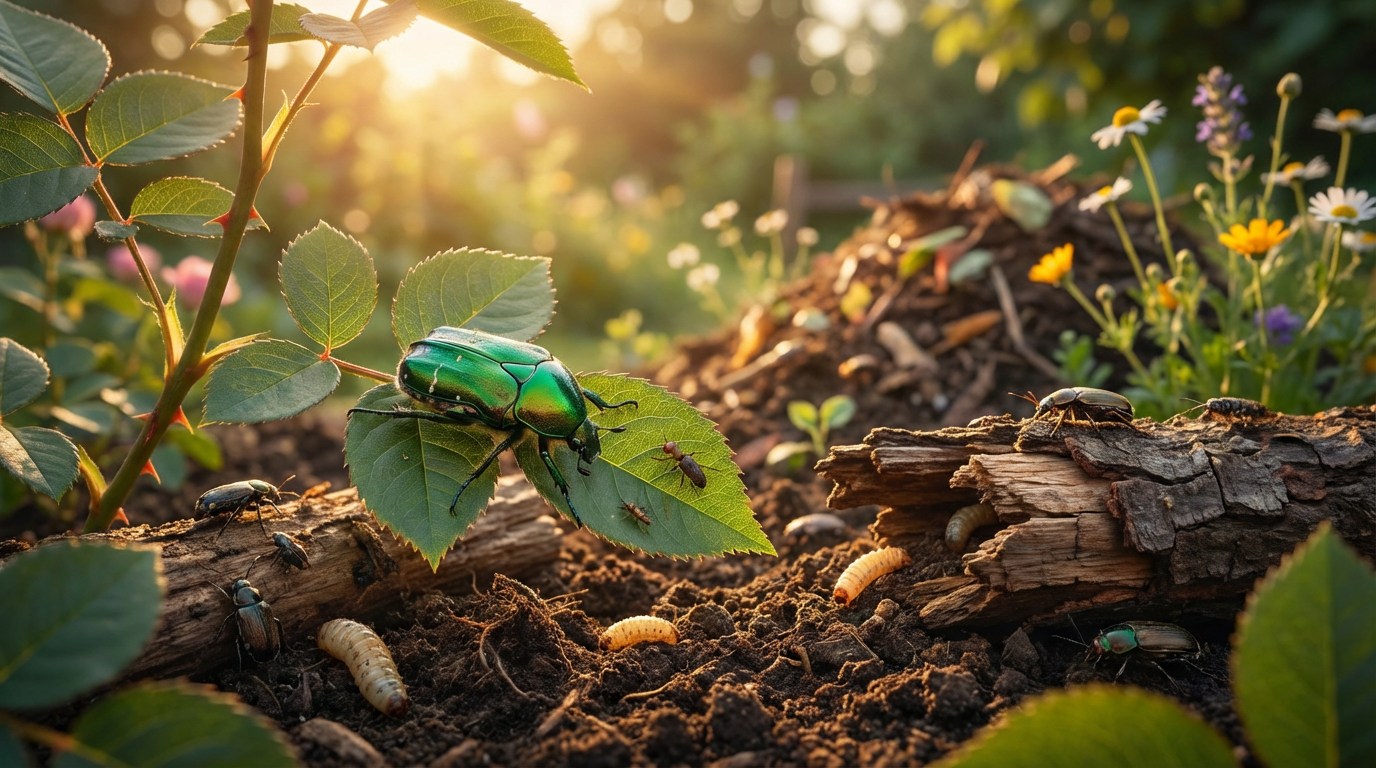 Scarabeo verde di giugno: rilevamento, biologia e controllo efficace