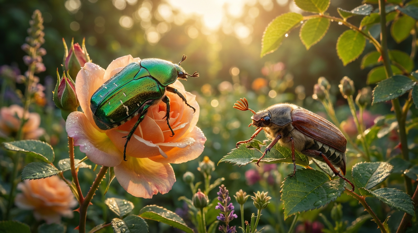 Maggiolino verde: maggiolino delle rose o parassita? Riconosci la differenza
