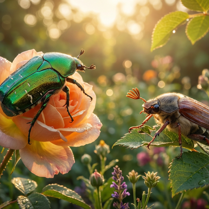 Maggiolino verde: maggiolino delle rose o parassita? Riconosci la differenza