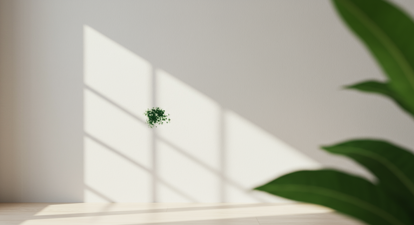 Gruener Schimmel an der Wand: Erkennung und Entfernung