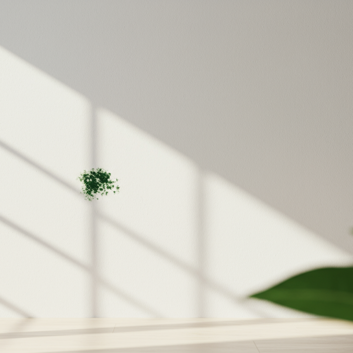 Gruener Schimmel an der Wand: Erkennung und Entfernung