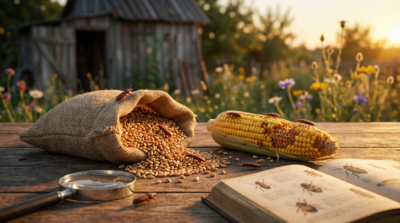 Lo scarabeo piatto del grano è pericoloso? Rischi, danni e fatti