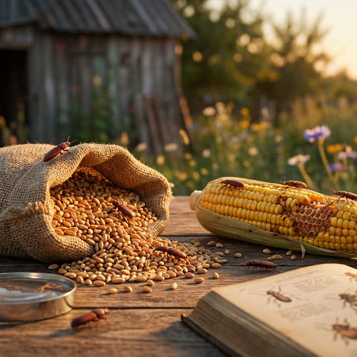 Lo scarabeo piatto del grano è pericoloso? Rischi, danni e fatti