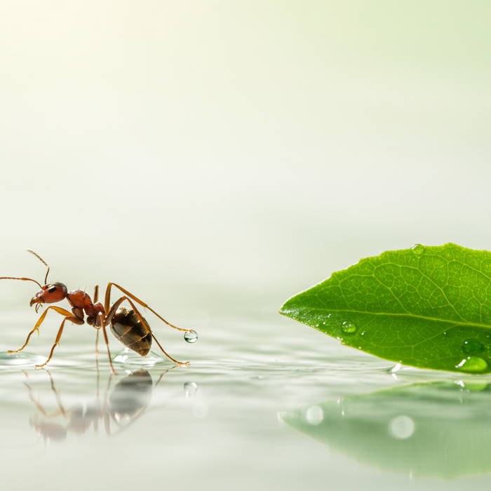 Le formiche sanno nuotare: comportamento in acqua
