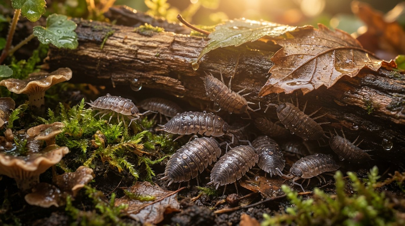 Umidità dei porcellini di terra: perché i crostacei hanno bisogno di umidità