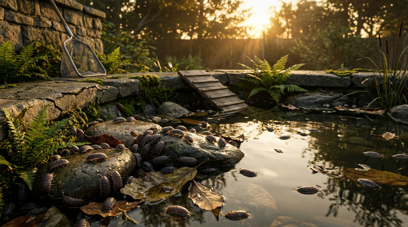 Woodlice in piscina: cause, biologia e soluzioni