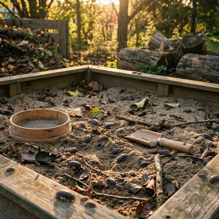 Woodlice nella sandbox: cause, biologia e rimozione delicata