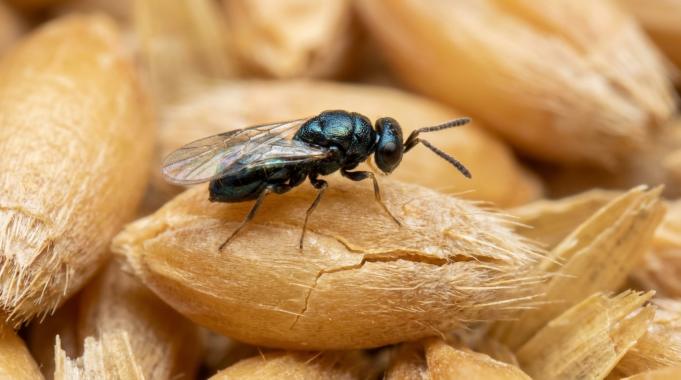 Vespa da stoccaggio Applicazione: combattere biologicamente ed efficacemente i parassiti dello stoccaggio