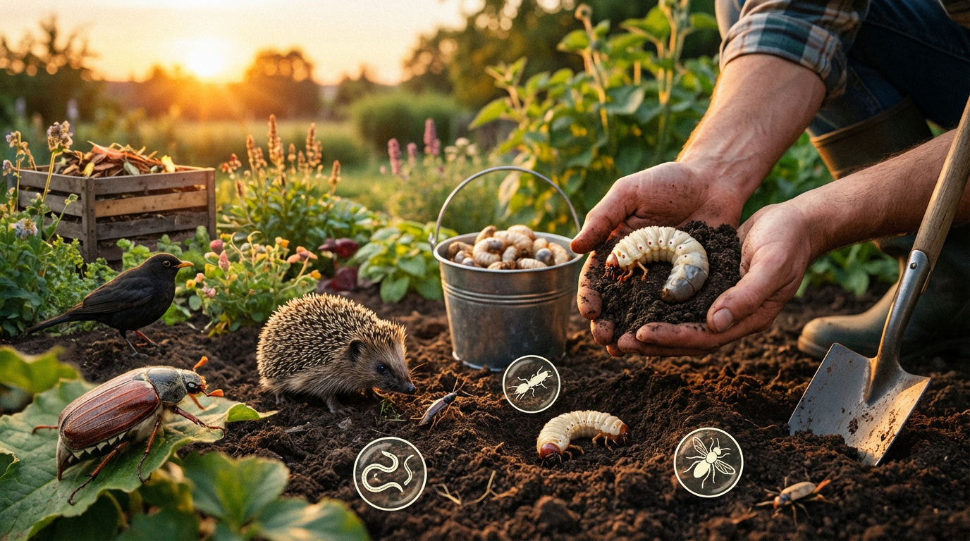 Larva di maggiolino: riconoscere, combattere e prevenire in giardino