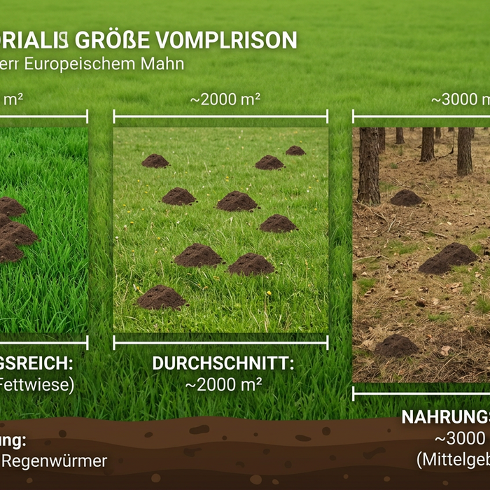 Reviergröße und Nahrungsangebot