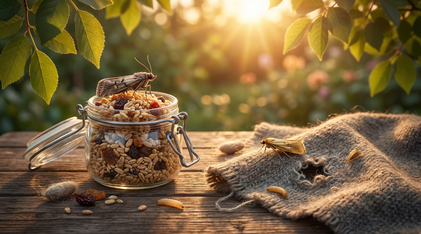Determinare la specie di falena: tarma del cibo o tarma dei vestiti?