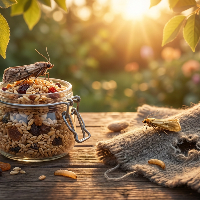 Determinare la specie di falena: tarma del cibo o tarma dei vestiti?