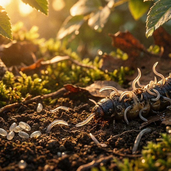 Ciclo vitale del nematode: dall'uovo alla morte dell'ospite in dettaglio