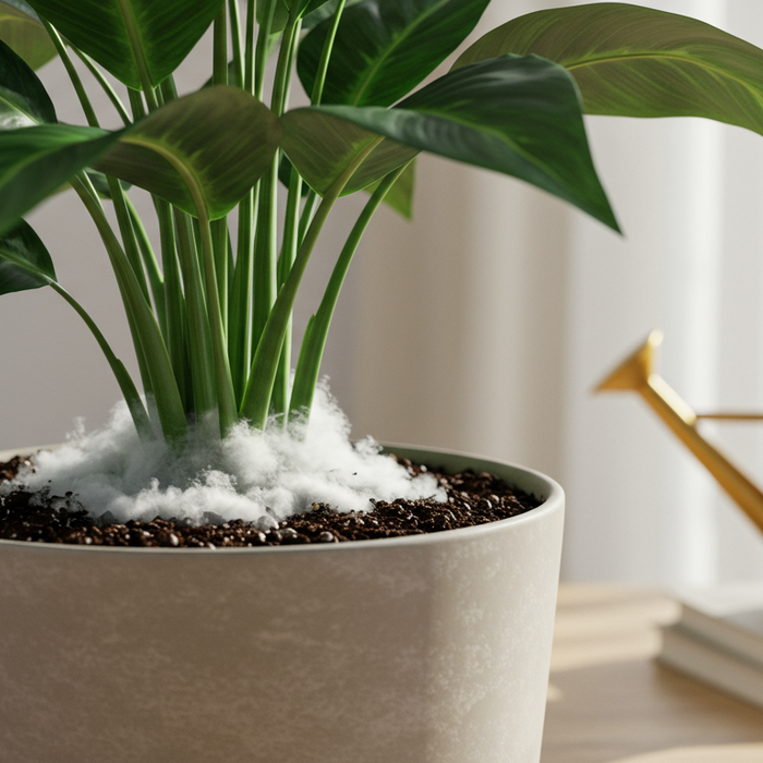 Schimmel auf Blumenerde oder Pflanzenerde