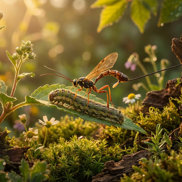 Riproduzione della vespa parassita: biologia, strategie e deposizione delle uova in dettaglio