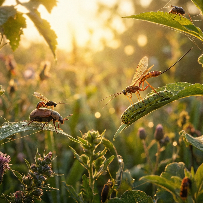 Riproduzione delle vespe parassite: strategie, foresia e meccanismi biologici