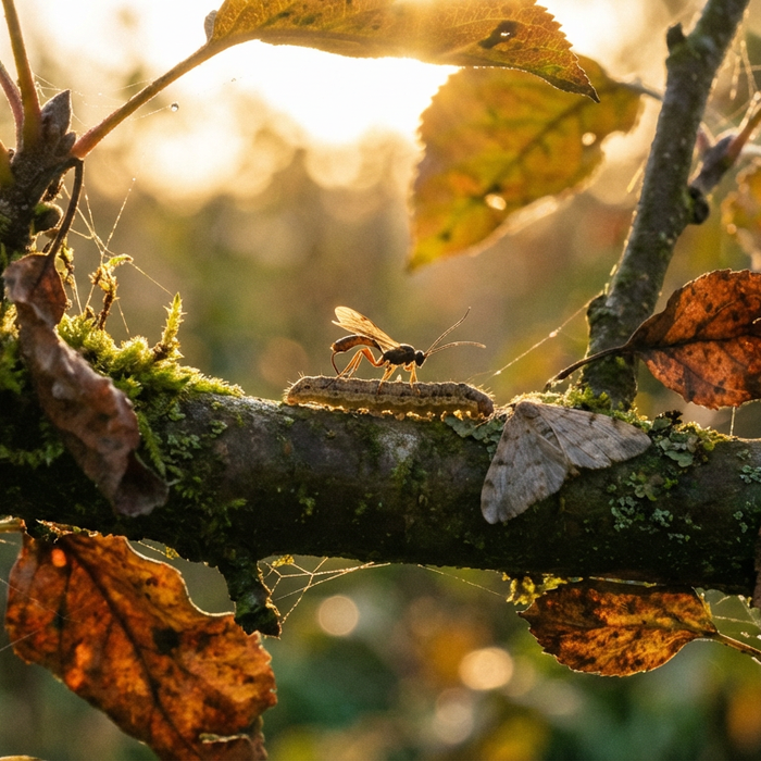 Vespe parassite contro le tarme del gelo: la lotta biologica in dettaglio