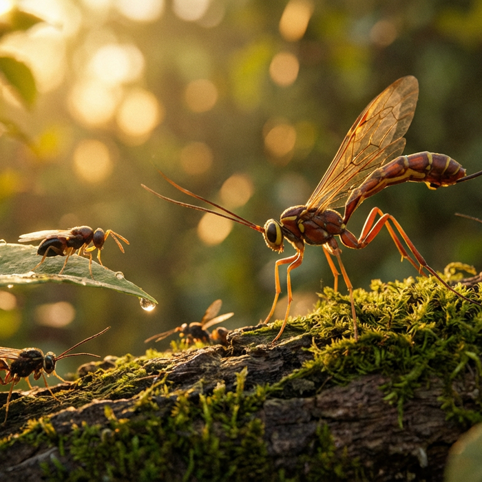 Confronto dimensionale delle vespe parassite: dai micro-aiutanti ai giganti