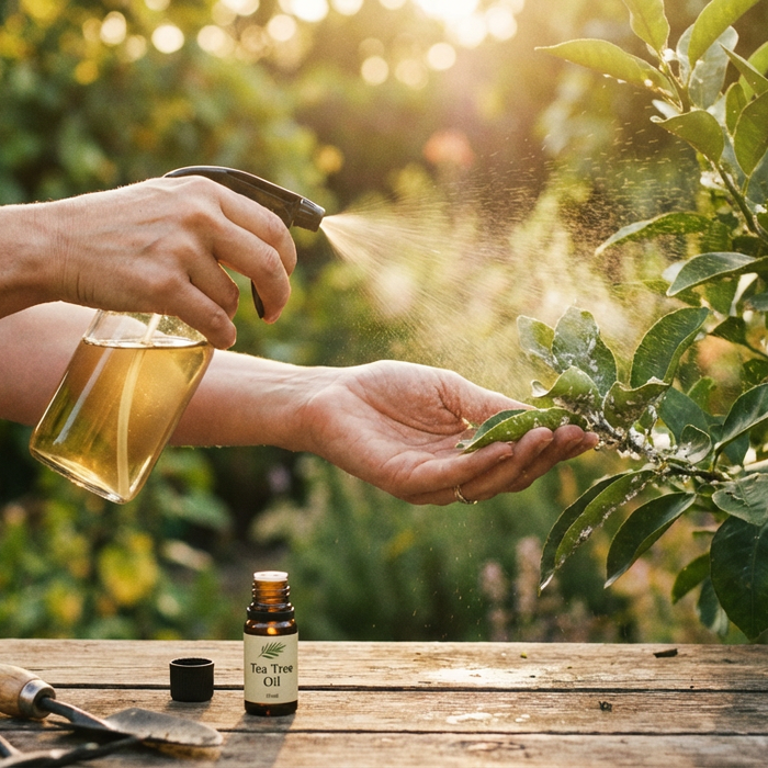 Olio dell'albero del tè contro le cocciniglie: applicazione, effetti e rischi