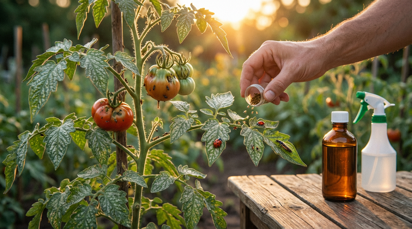 Pomodori Thrips: Riconoscere e combattere biologicamente i sintomi dannosi