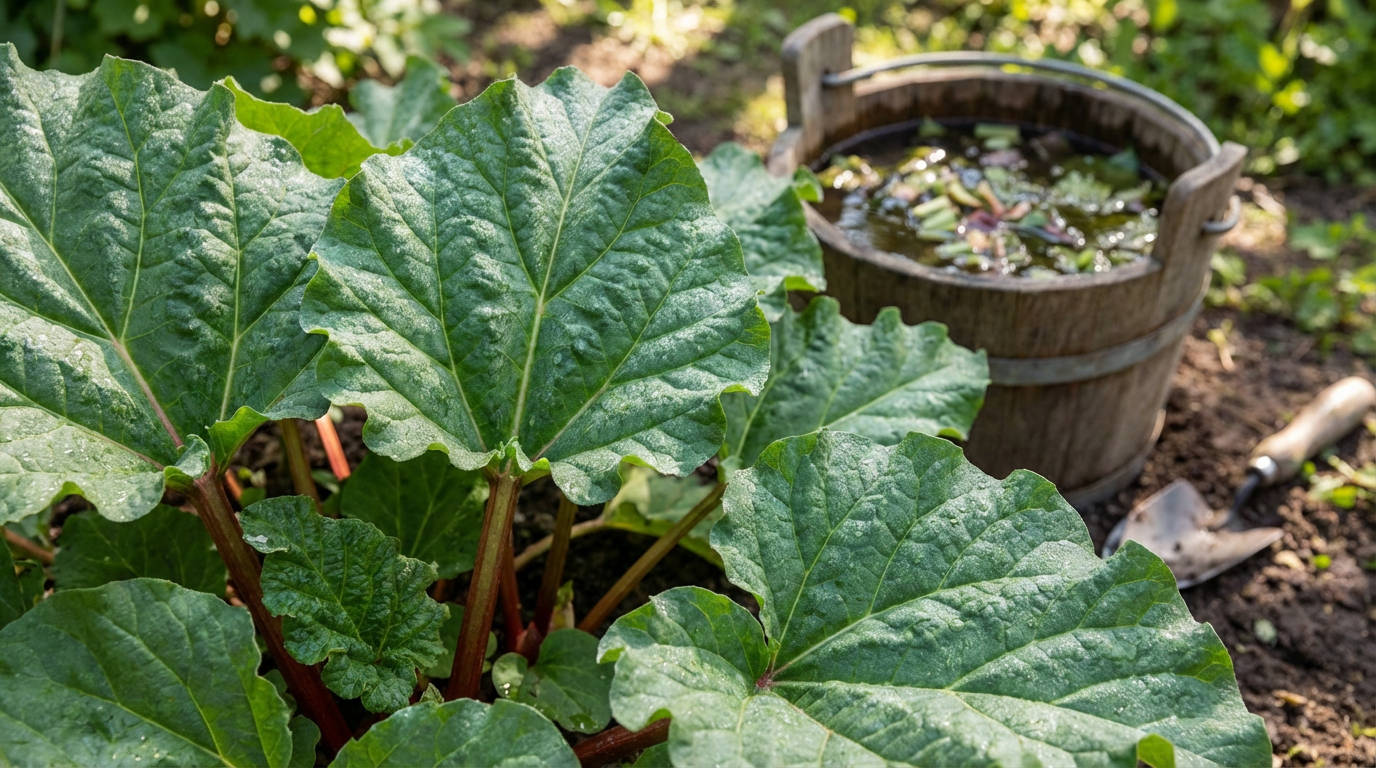 Concime di rabarbaro contro gli afidi: un aiuto naturale per il tuo giardino