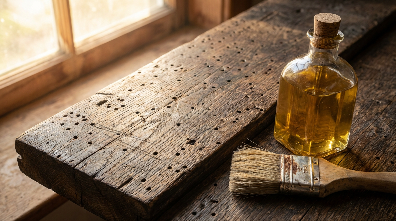 Olio di lino contro i tarli: protezione naturale del legno o rimedio casalingo inefficace?