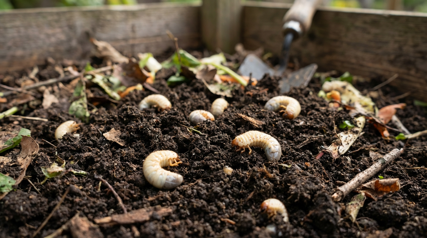 Larve nel compost: parassiti benefici o pericolosi?