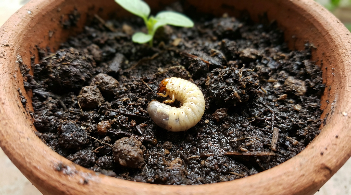 Larve nei vasi da fiori: riconoscerle, combatterle e prevenirle efficacemente