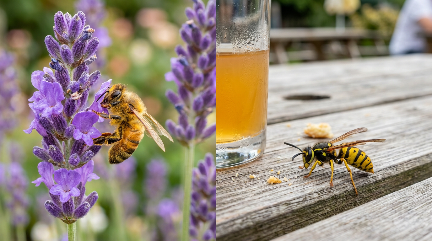 Differenze tra api e vespe: caratteristiche, comportamento e puntura