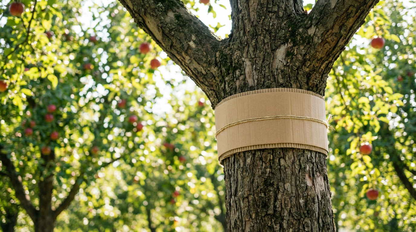 Cartone ondulato/strisce trappole contro la carpocapsa: quando installarle? + Istruzioni