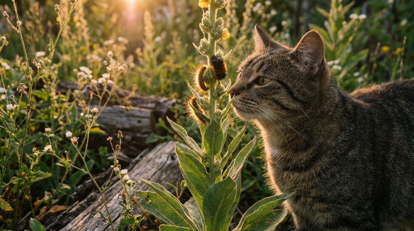 Scarabeo lanoso e gatto: pericolo dovuto ai peli delle larve?