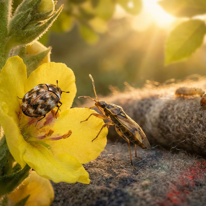 Pirati dell'accampamento degli scarabei dei fiori del cotone: controllo efficace e biologia