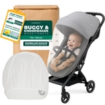 Zanzariera per passeggino e passeggino - protezione universale dagli insetti per i bambini in movimento - rete a maglia fine, leggera e adatta ai viaggi - Silberkraft